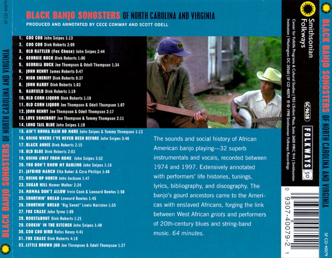 Black Banjo Songsters of North Carolina and Virginia cover art