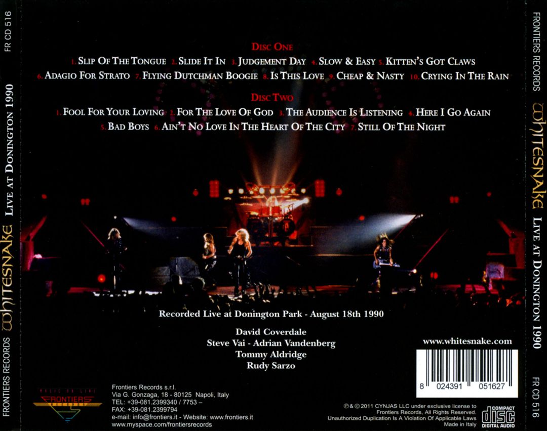 Live At Donington 1990 cover art