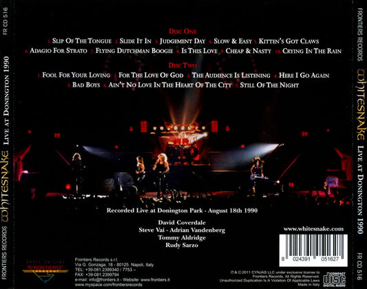 Live At Donington 1990 cover art