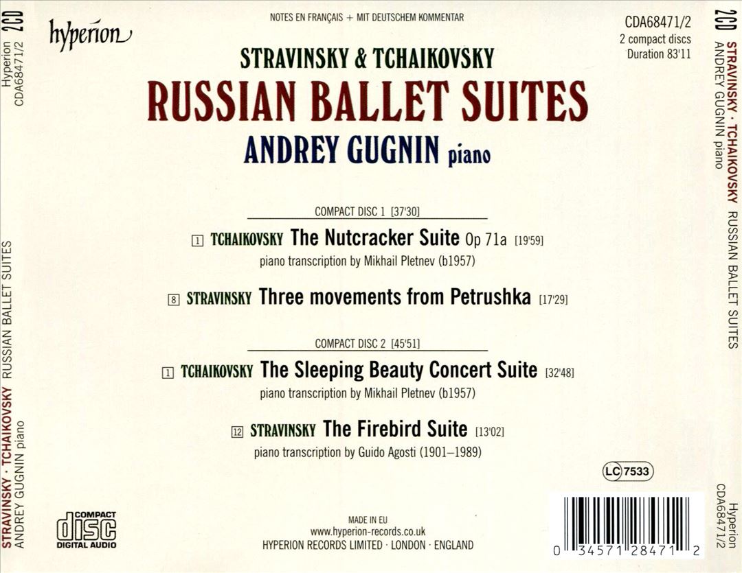 Russian Ballet Suites: Stravinsky, Tchaikovksy cover art