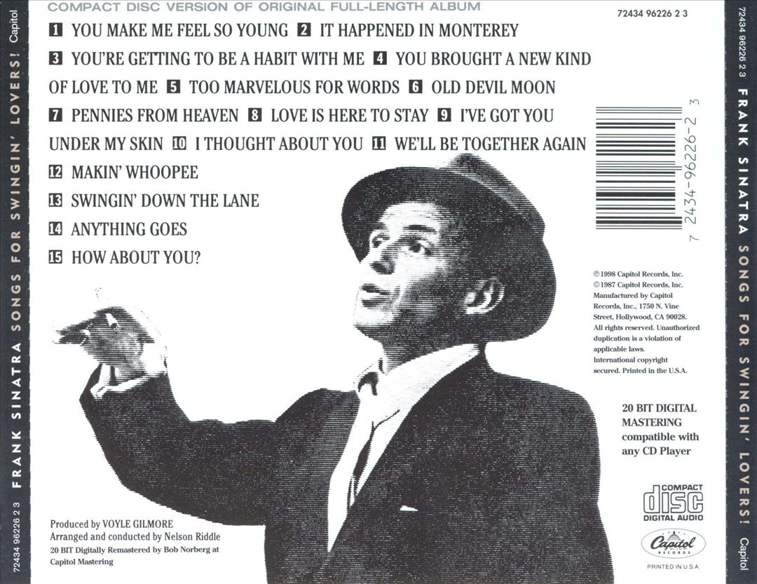 Songs for Swingin' Lovers! cover art