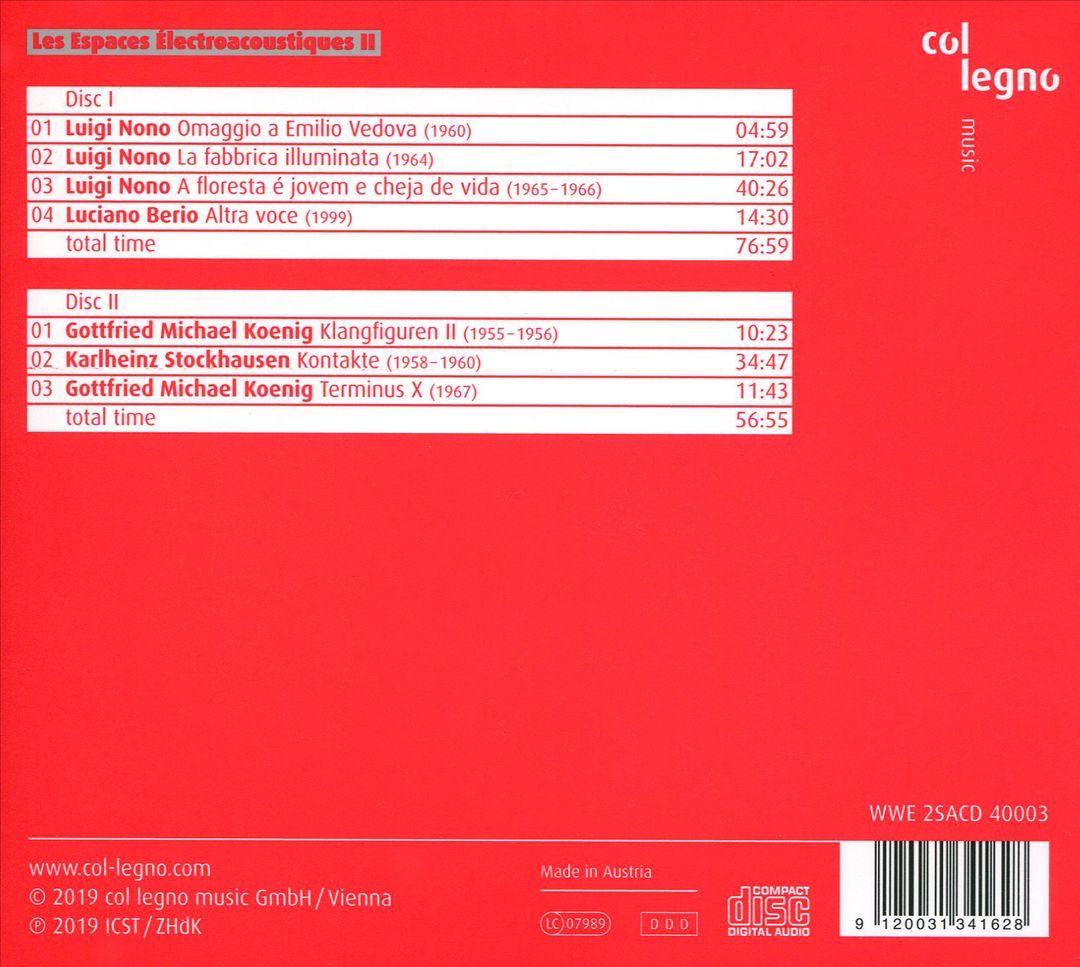 Espaces Électroacoustiques II cover art
