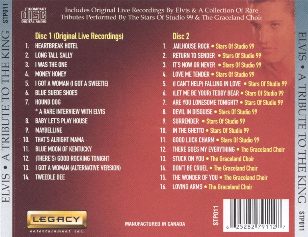 Elvis: A Tribute to the King cover art