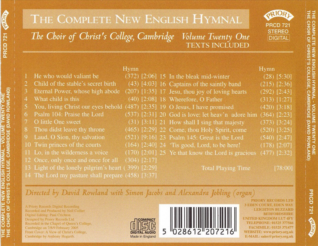 Complete New English Hymnal, Vol. 21 cover art