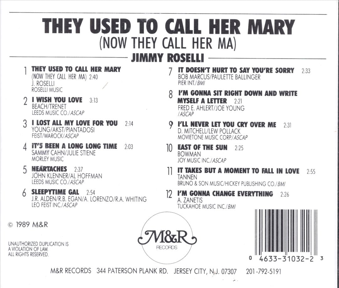 They Used to Call Her Mary Now cover art