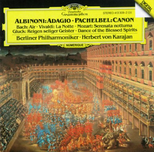 Albinoni: Adagio; Pachelbel: Canon cover art