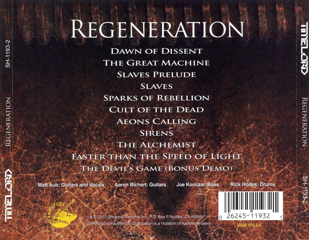 Regeneration cover art