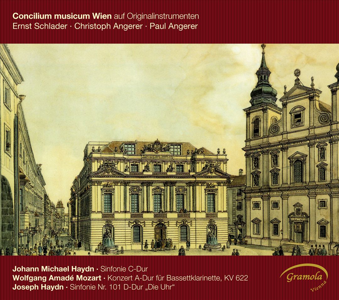 Johann Michael Haydn: Sinfonie C Dur; Mozart: Bassetklarinetkonzert; Haydn: Symphony No. 101 "Die Uhr" cover art