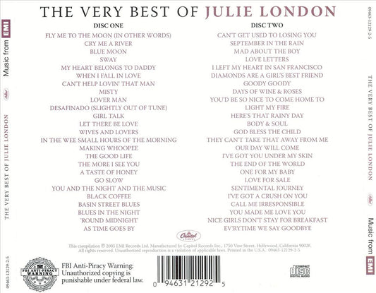 Very Best of Julie London [2006] cover art