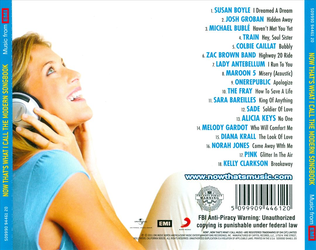 Now That's What I Call the Modern Songbook cover art