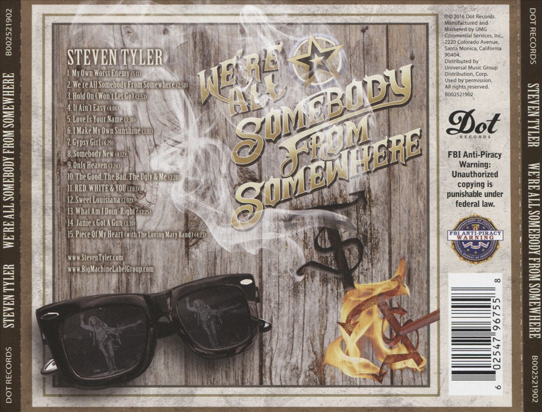 We're All Somebody from Somewhere cover art
