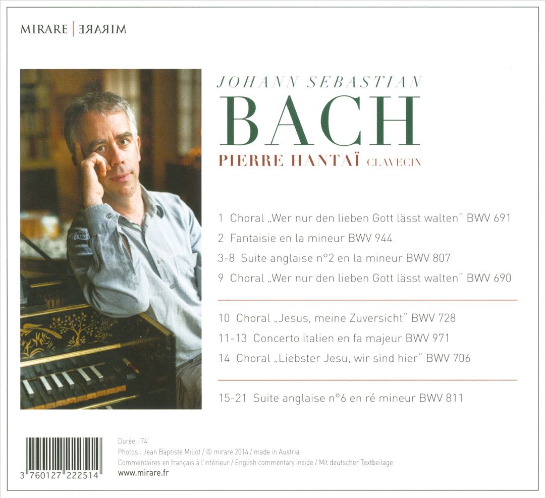 Bach: Suites Anglaise No. 2 & 6; Concerto Italien cover art