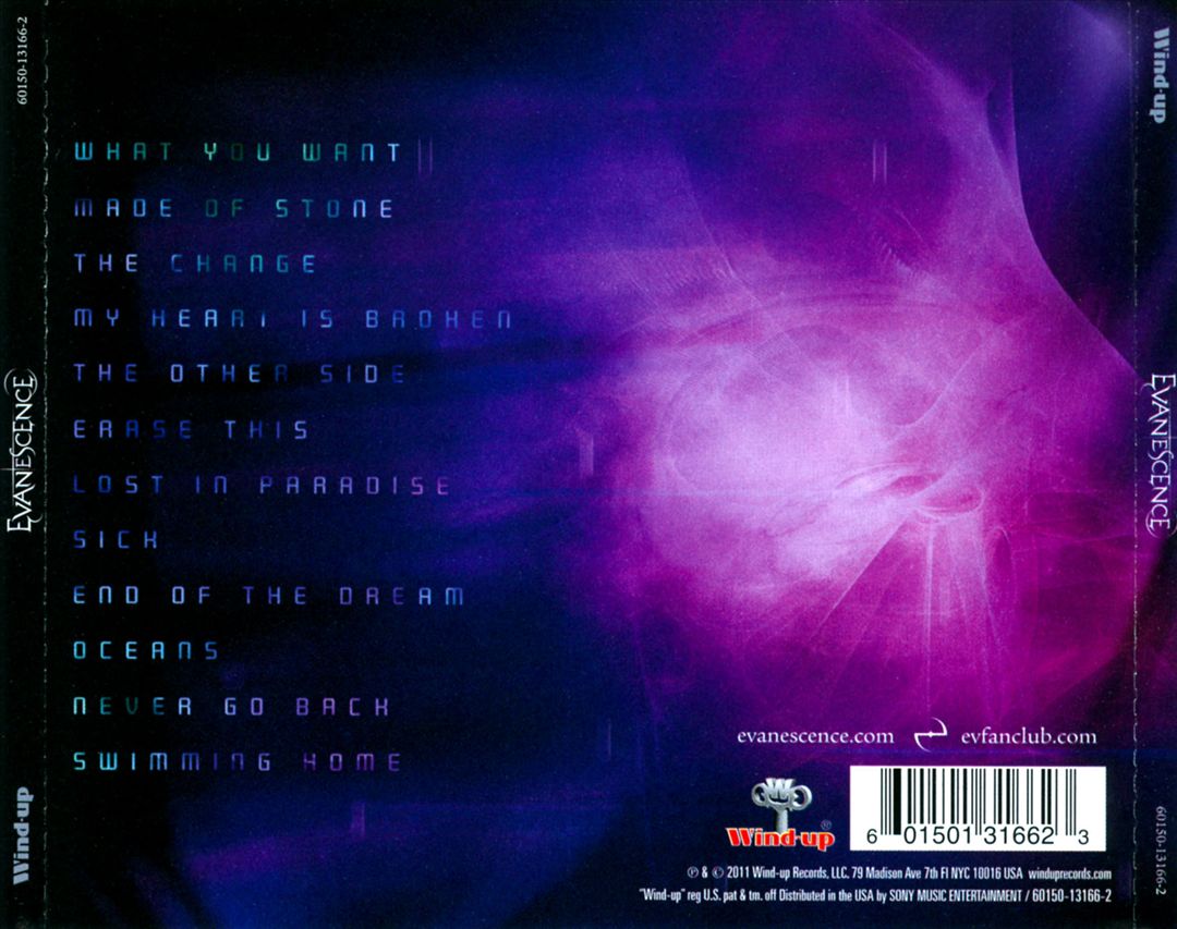 Evanescence cover art