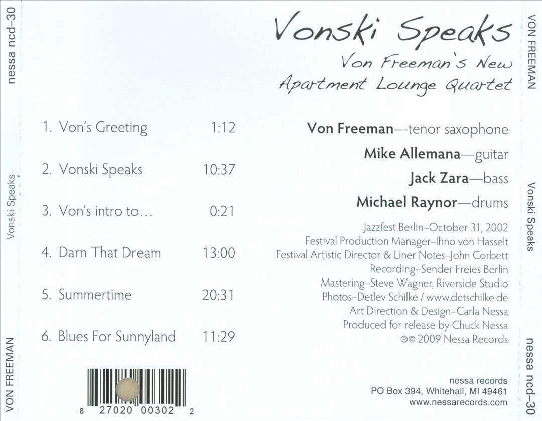 Vonski Speaks cover art