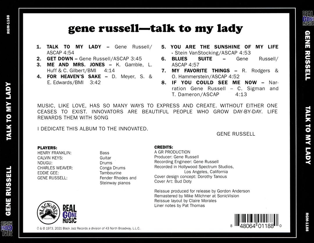 Talk to My Lady cover art