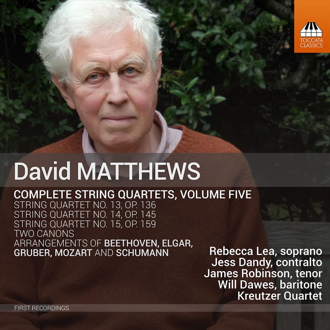David Matthews: Complete String Quartets, Vol. 5 cover art