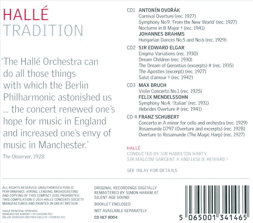 Hallé Tradition cover art