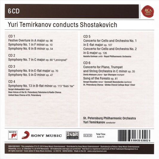 Yuri Termirkanov conducts Shostakovich cover art