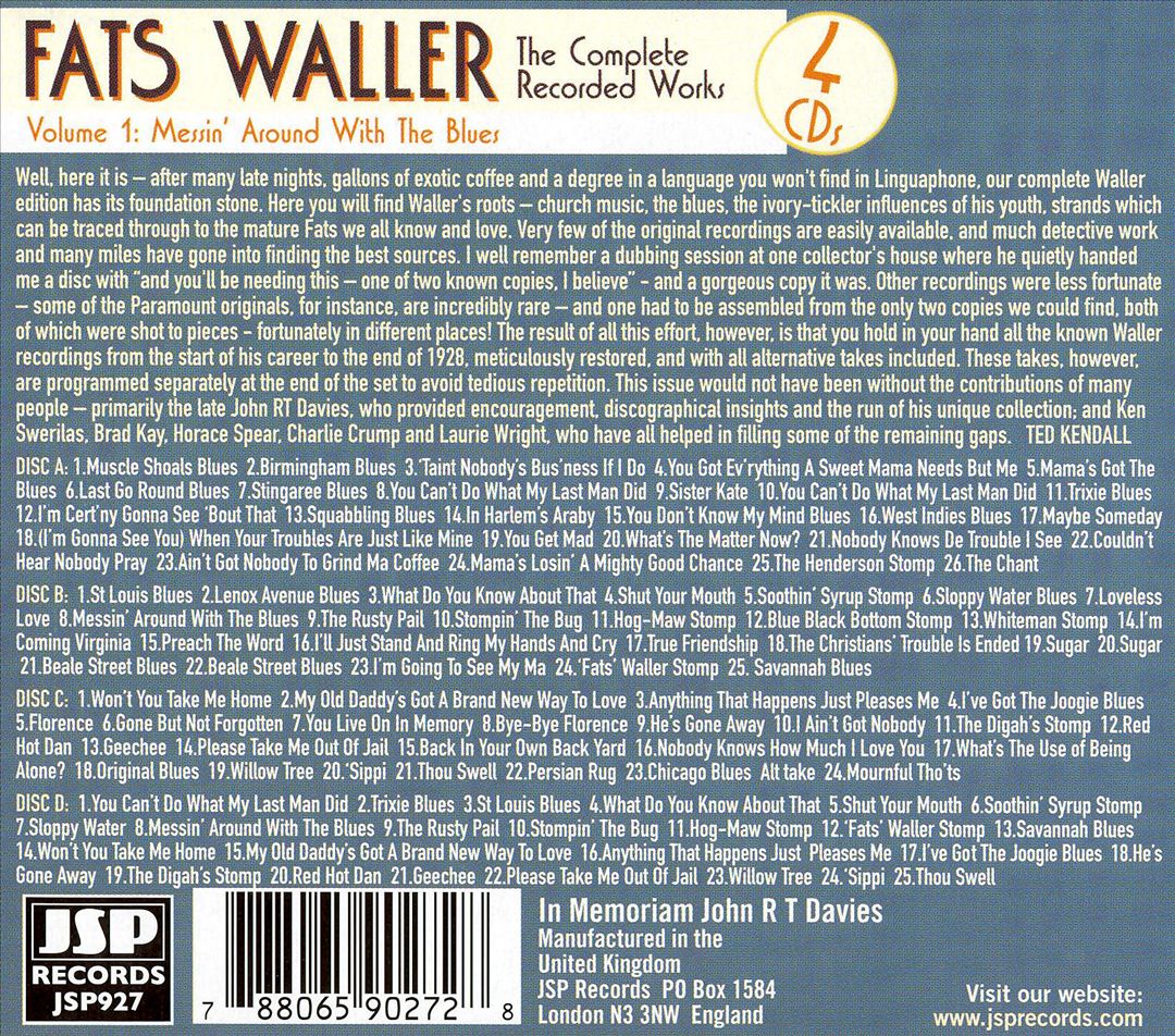 Complete Recorded Works, Vol. 1: Messin' Around with the Blues cover art