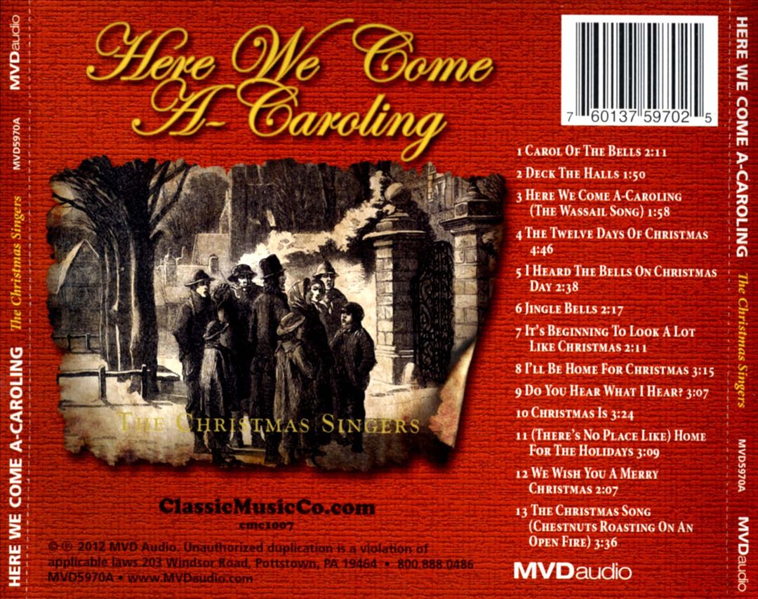 Here We Come A-Caroling cover art