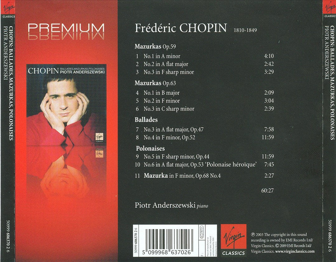 Chopin: Ballades, Mazurkas, Polonaises cover art