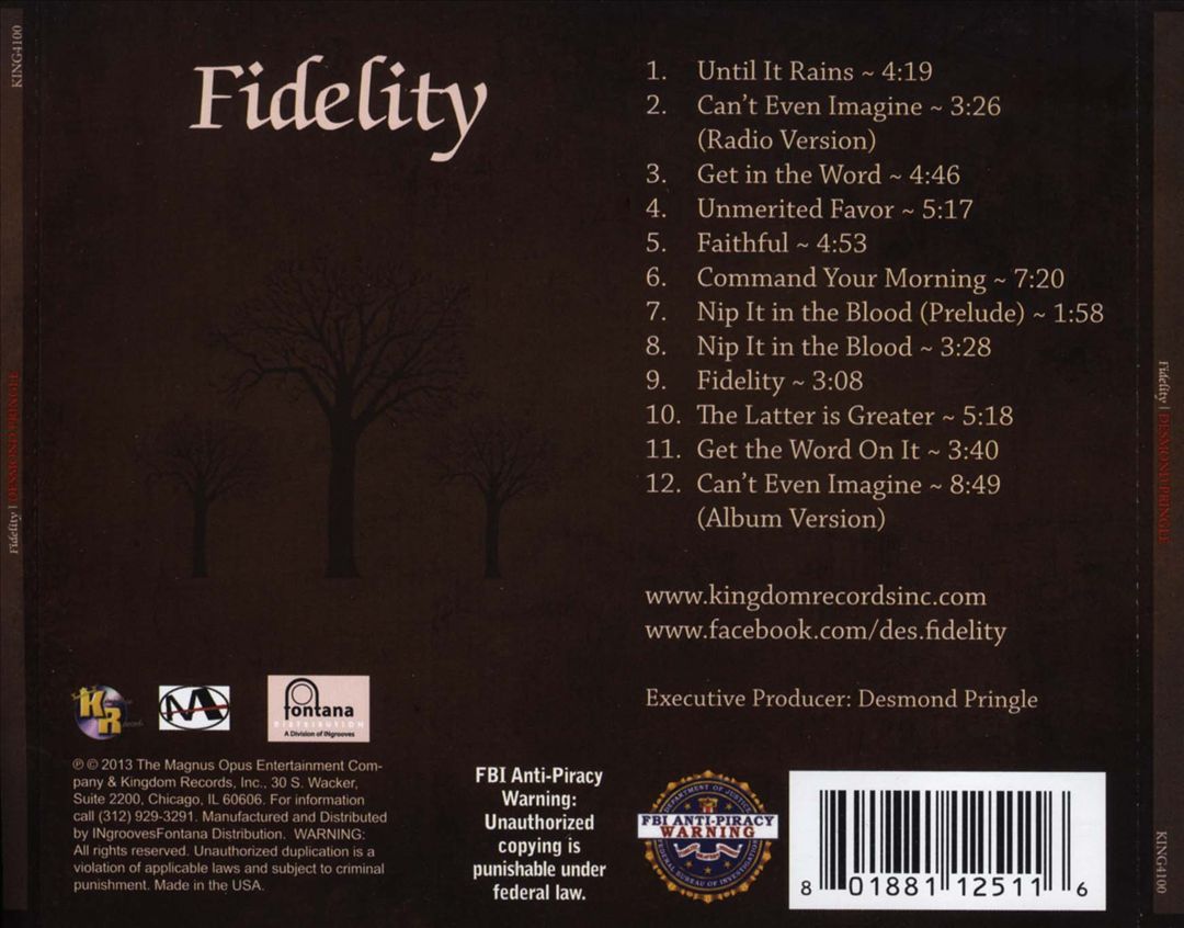 Fidelity cover art