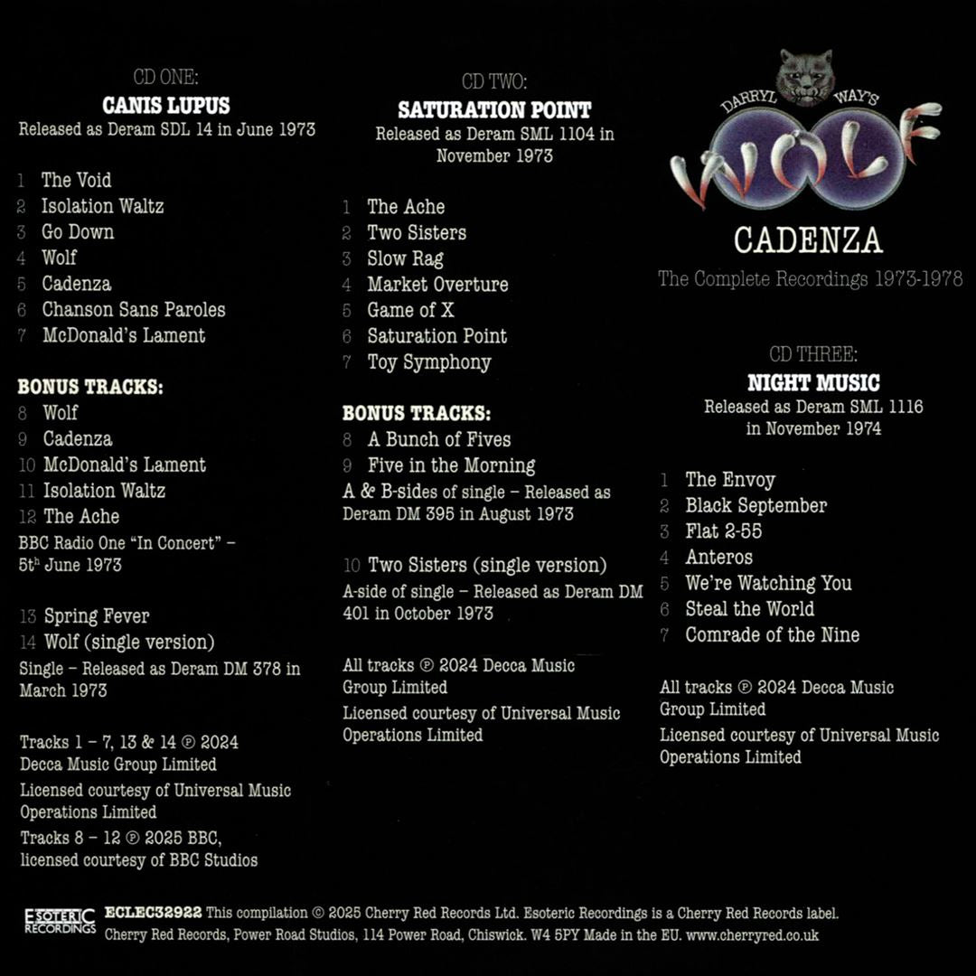 Cadenza: Complete Recordings cover art