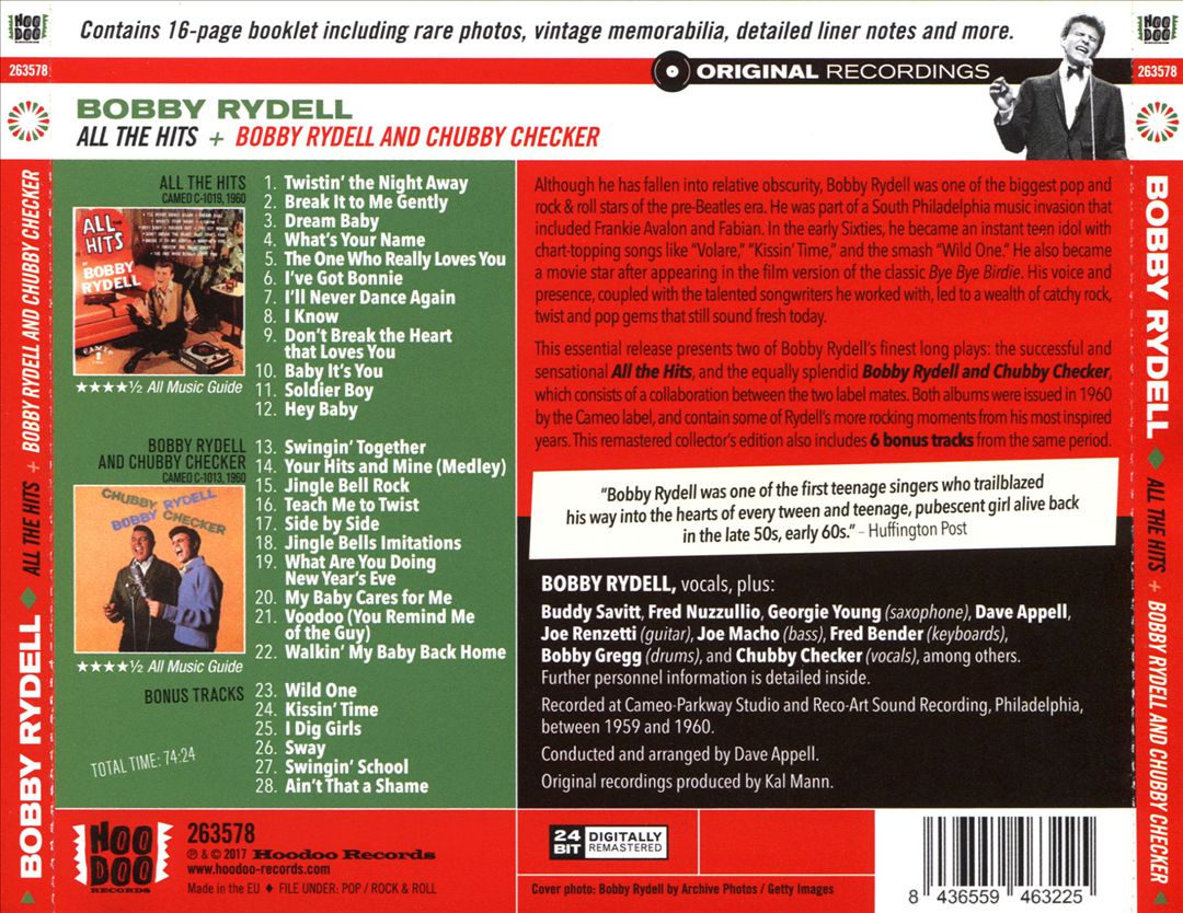 All the Hits/Bobby Rydell and Chubby Checker cover art