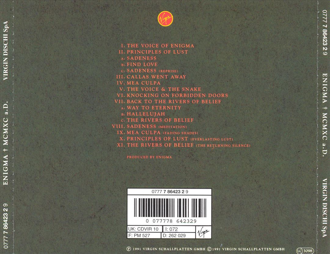 MCMXC A.D. [UK Bonus Tracks #1] cover art
