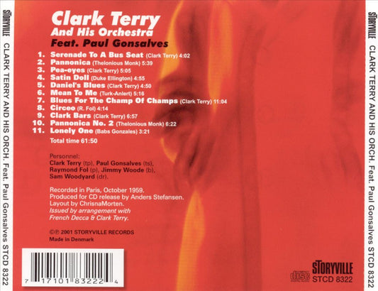 Clark Terry and His Orchestra Featuring Paul Gonsalves cover art
