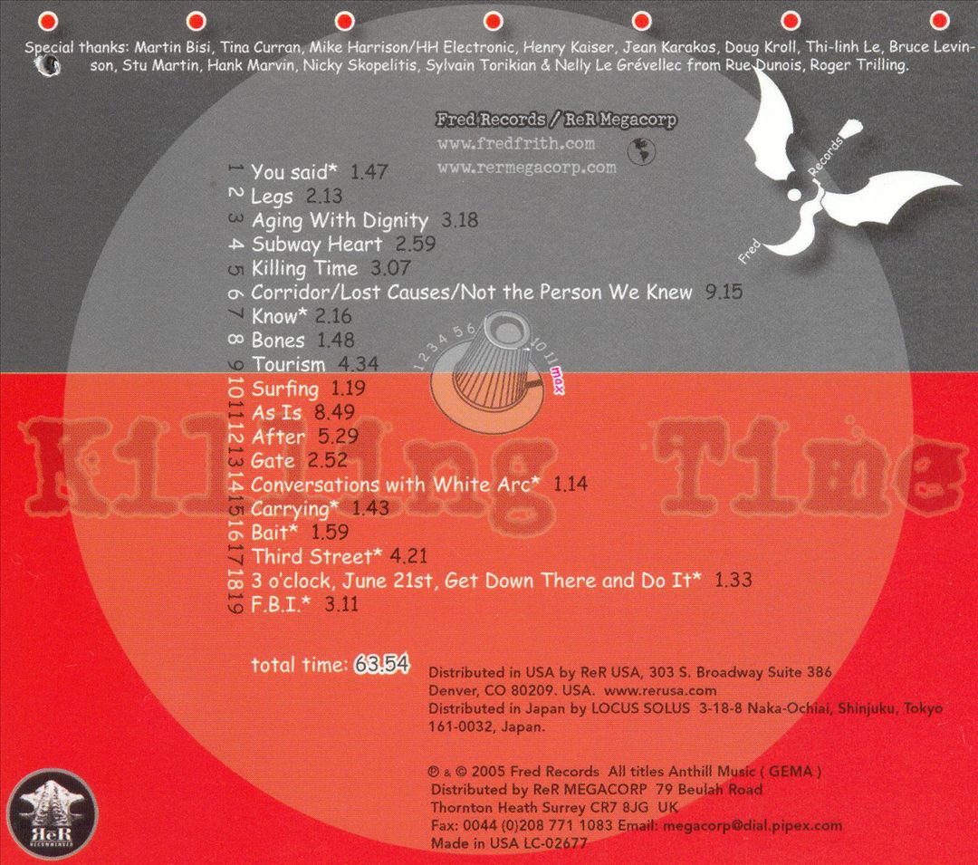 Killing Time [Bonus Tracks] cover art