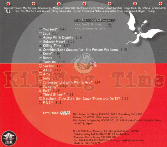 Killing Time [Bonus Tracks] cover art