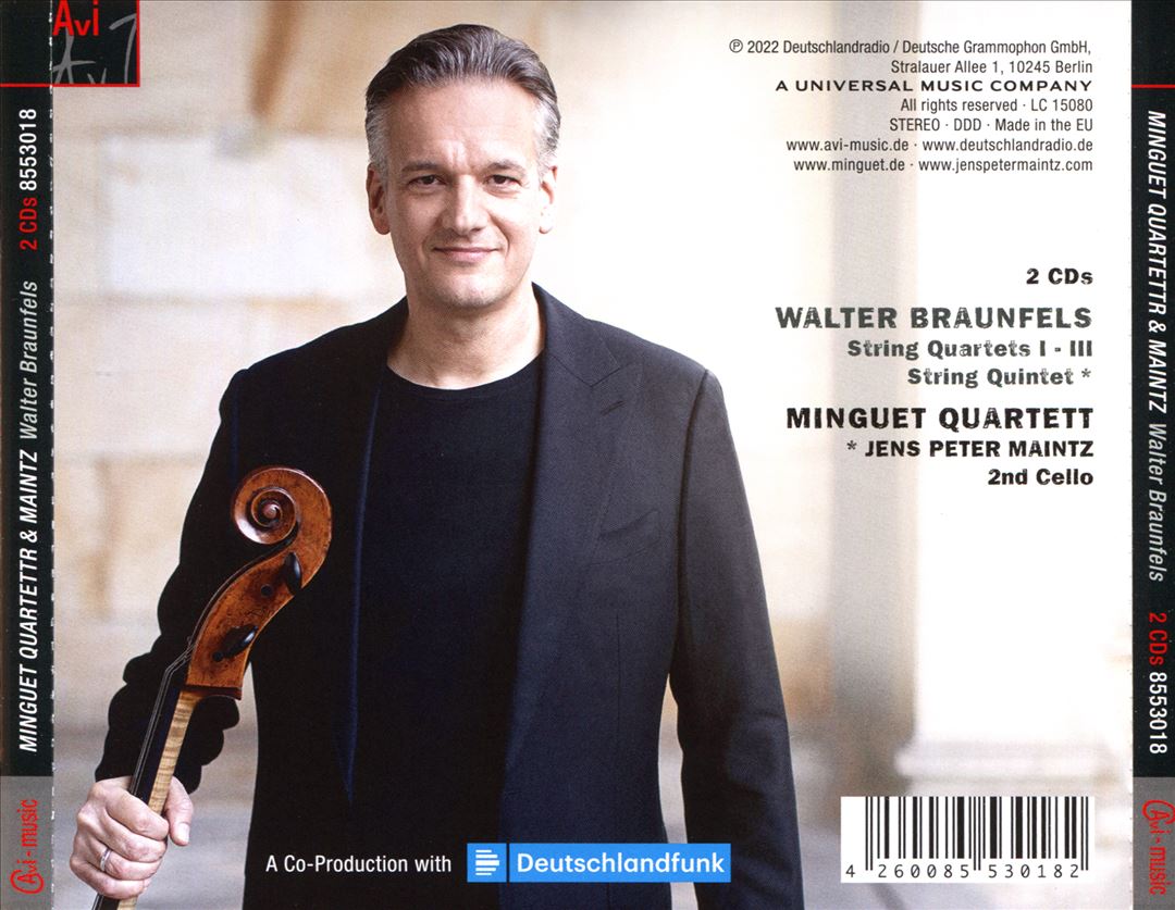 Walter Braunfels: String Quartets Nos. 1-3; String Quintet cover art