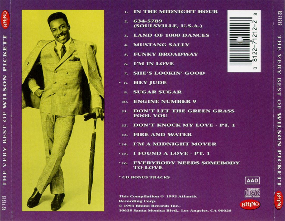 Very Best of Wilson Pickett [Rhino] cover art