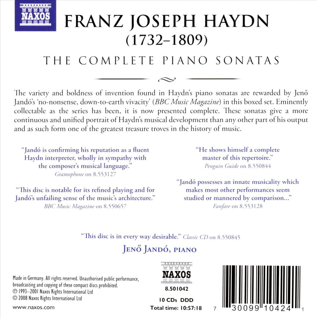 Complete Haydn Piano Sonatas cover art
