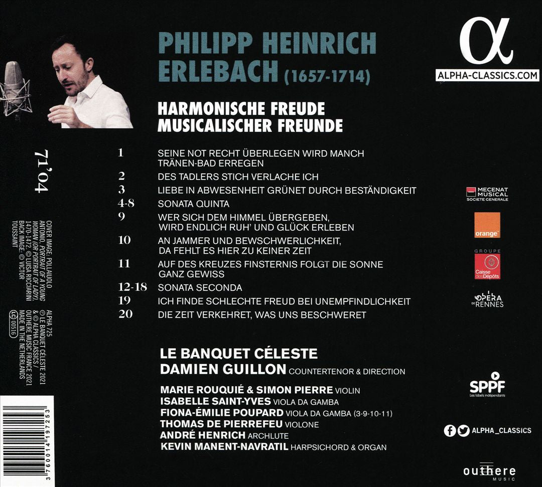 P.H. Erlebach: Lieder cover art