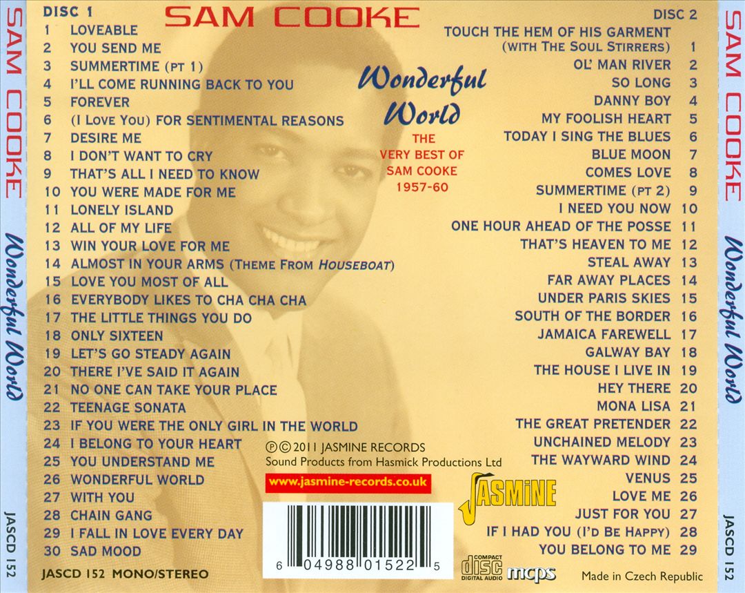 Wonderful World: The Very Best of Sam Cooke 1957-60 cover art