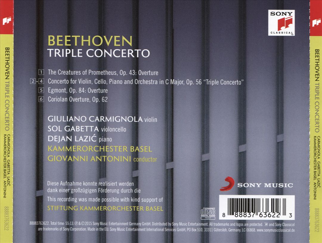 Beethoven: Triple Concerto cover art