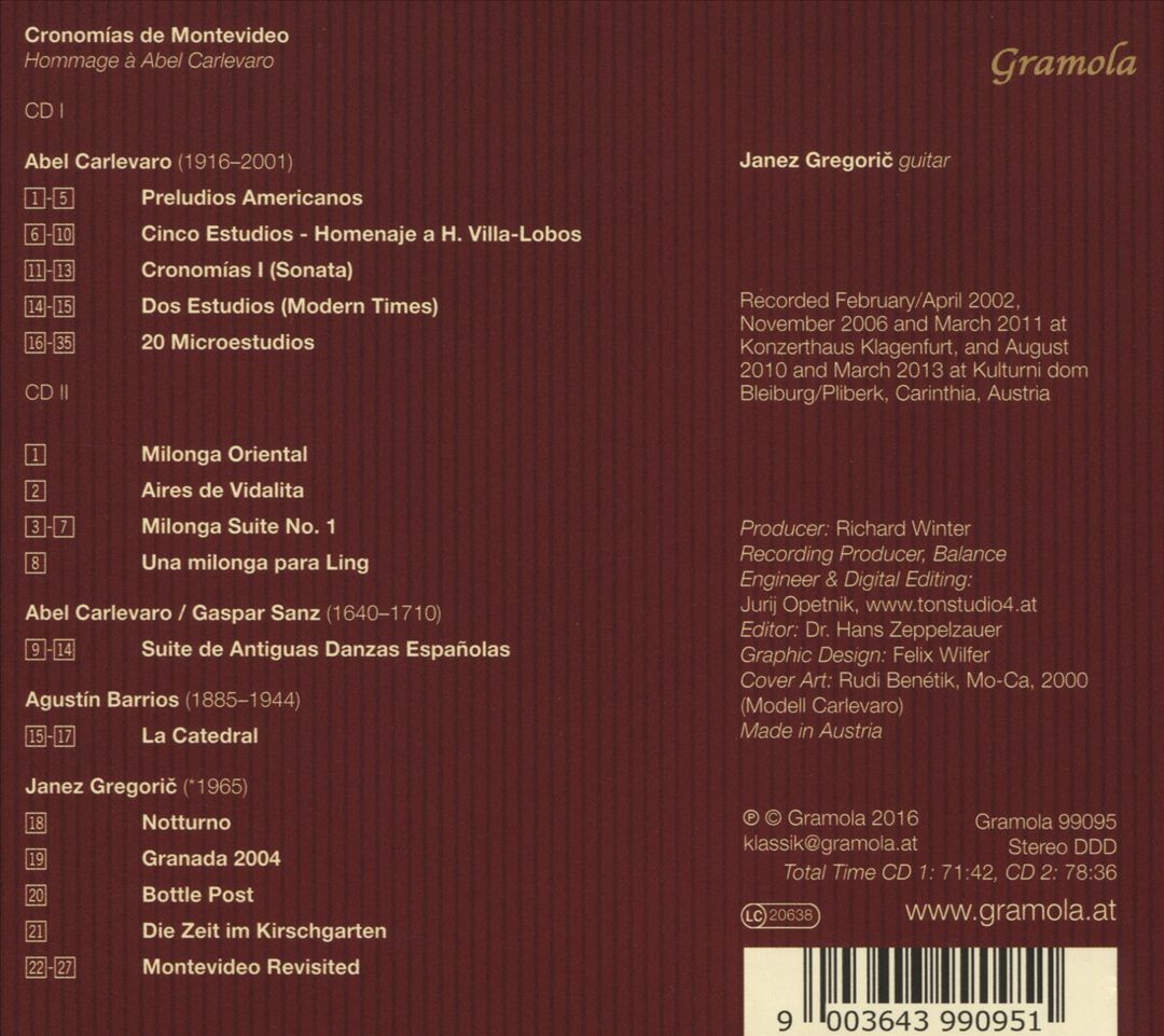 Cronomias de Montevideo: Hommage à Abel Carlevaro cover art