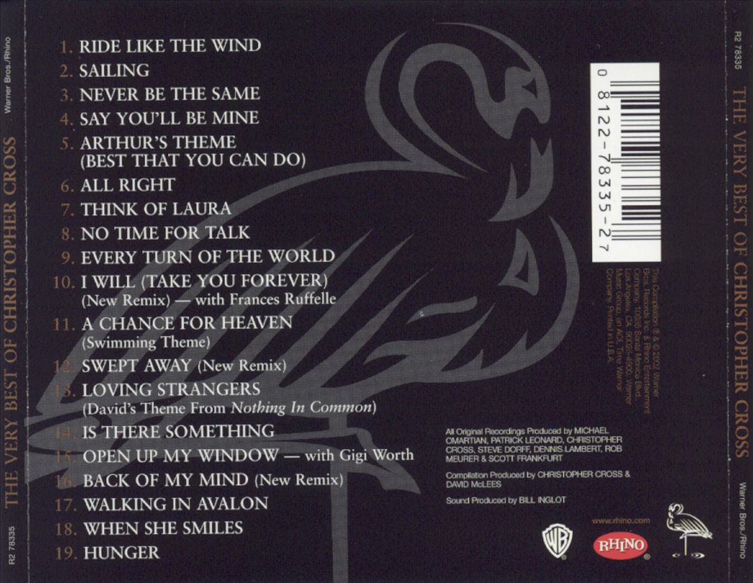 Very Best of Christopher Cross cover art