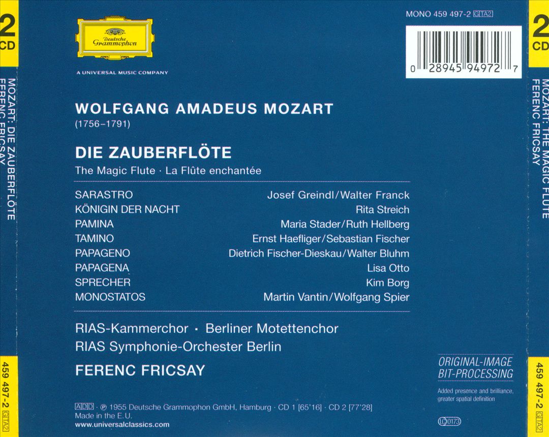 Mozart: Die Zauberflöte cover art
