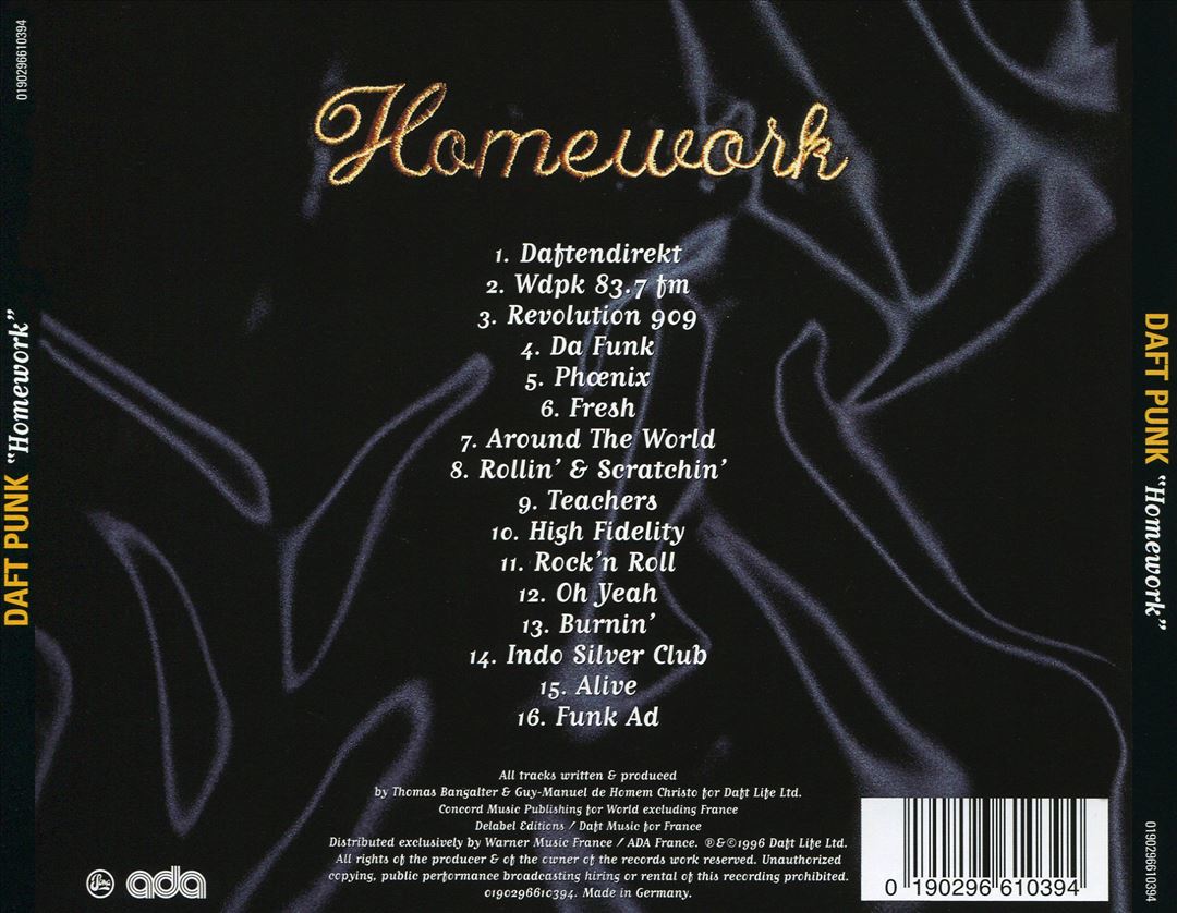 Homework cover art