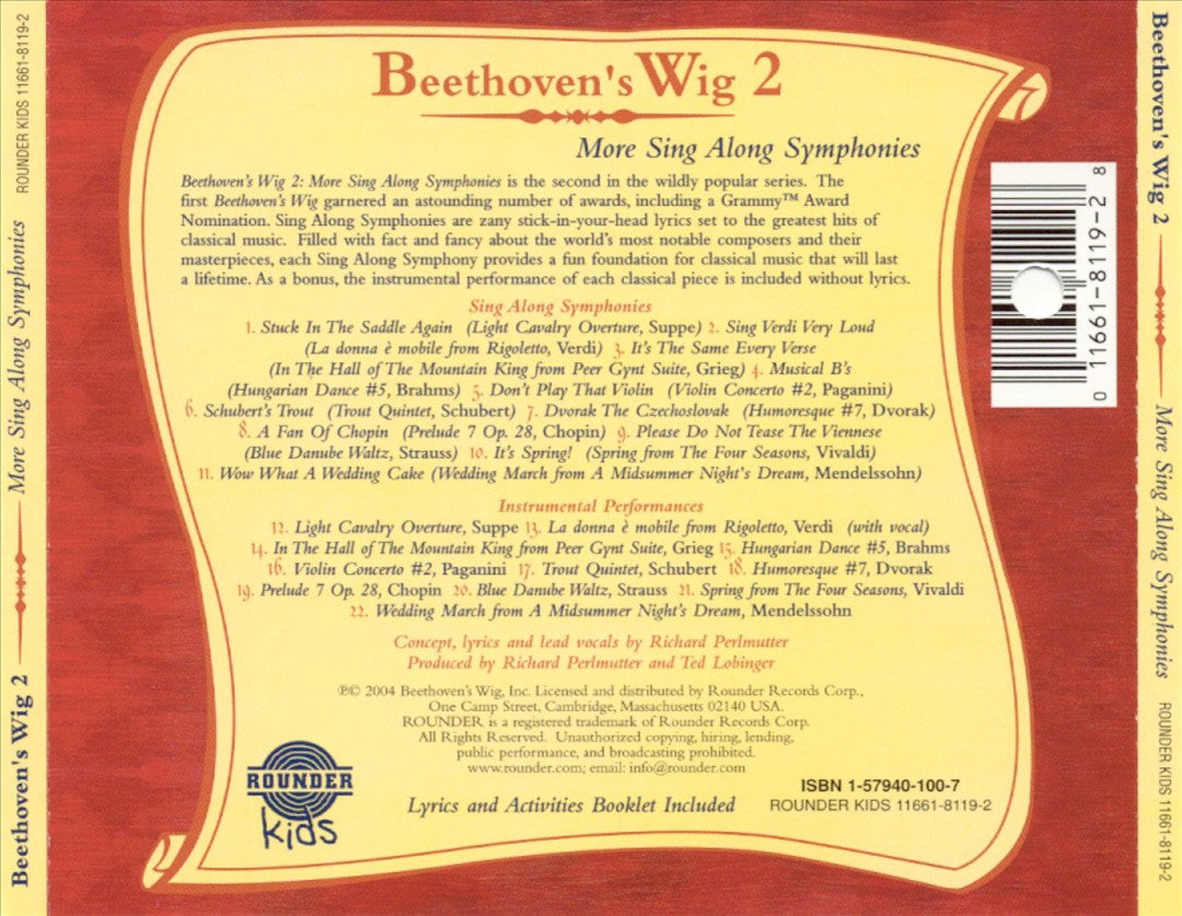 Beethoven's Wig, Vol. 2: More Sing-Along Symphonies cover art