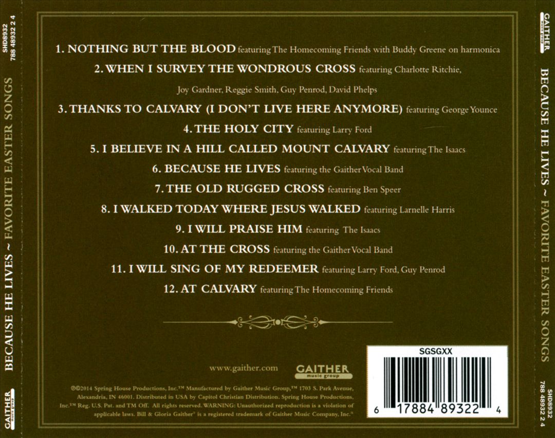 Because He Lives: Favorite Easter Songs cover art