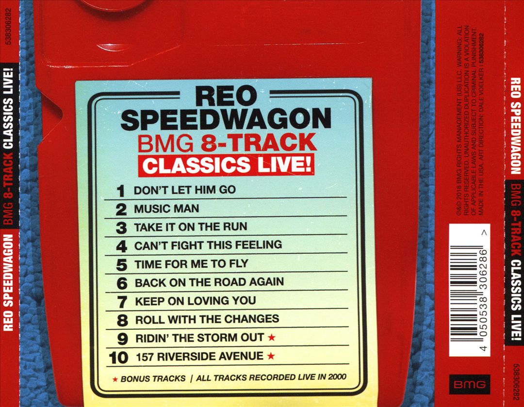 BMG 8-Track Classics Live! cover art