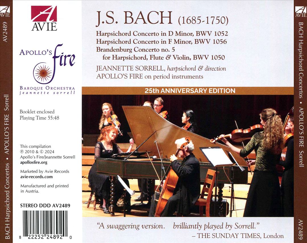 J.S. Bach: Harpsichord Concertos cover art