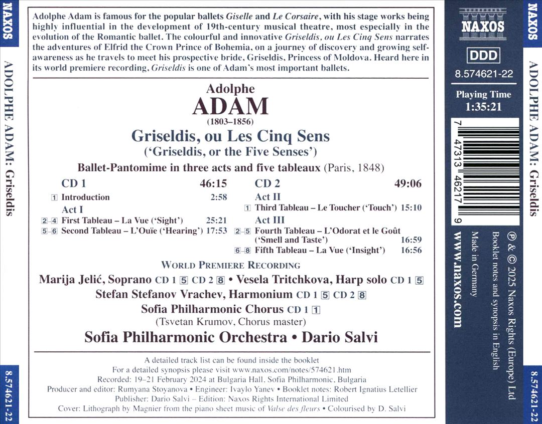 Adolphe Adam: Griseldis cover art