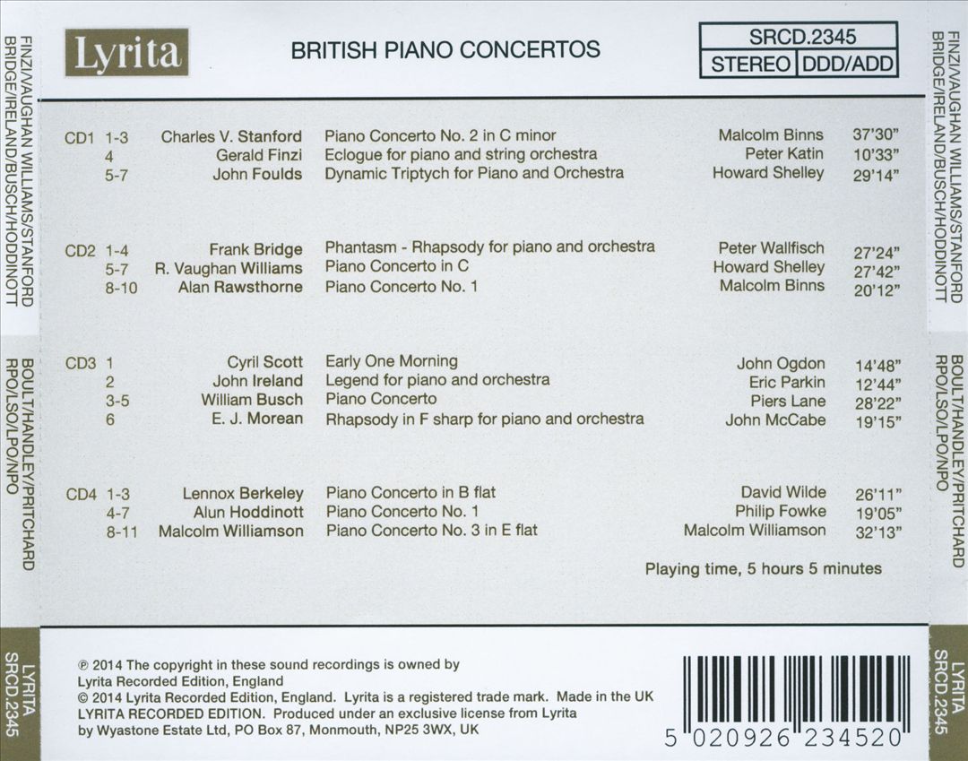British Piano Concertos cover art