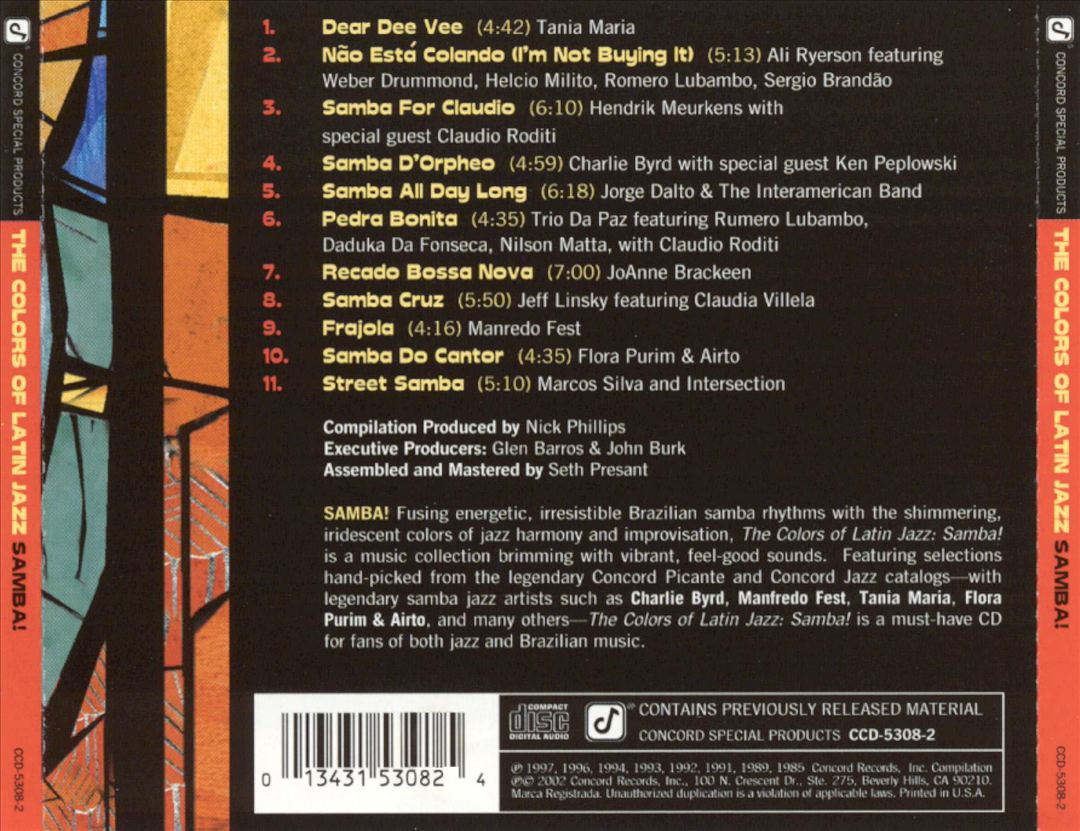 Colors of Latin Jazz: Samba cover art