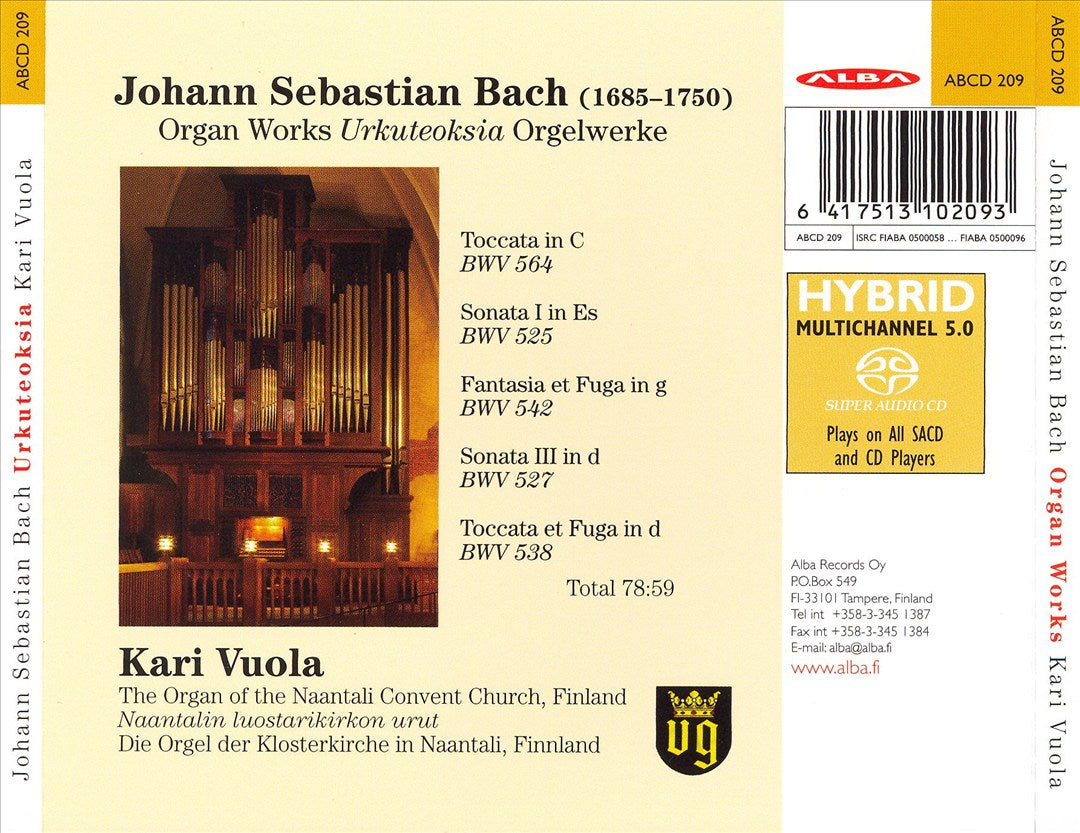 J.S. Bach: Organ Works  cover art
